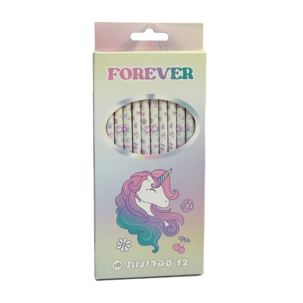 סט 12 עפרונות חד קרן פוראבר