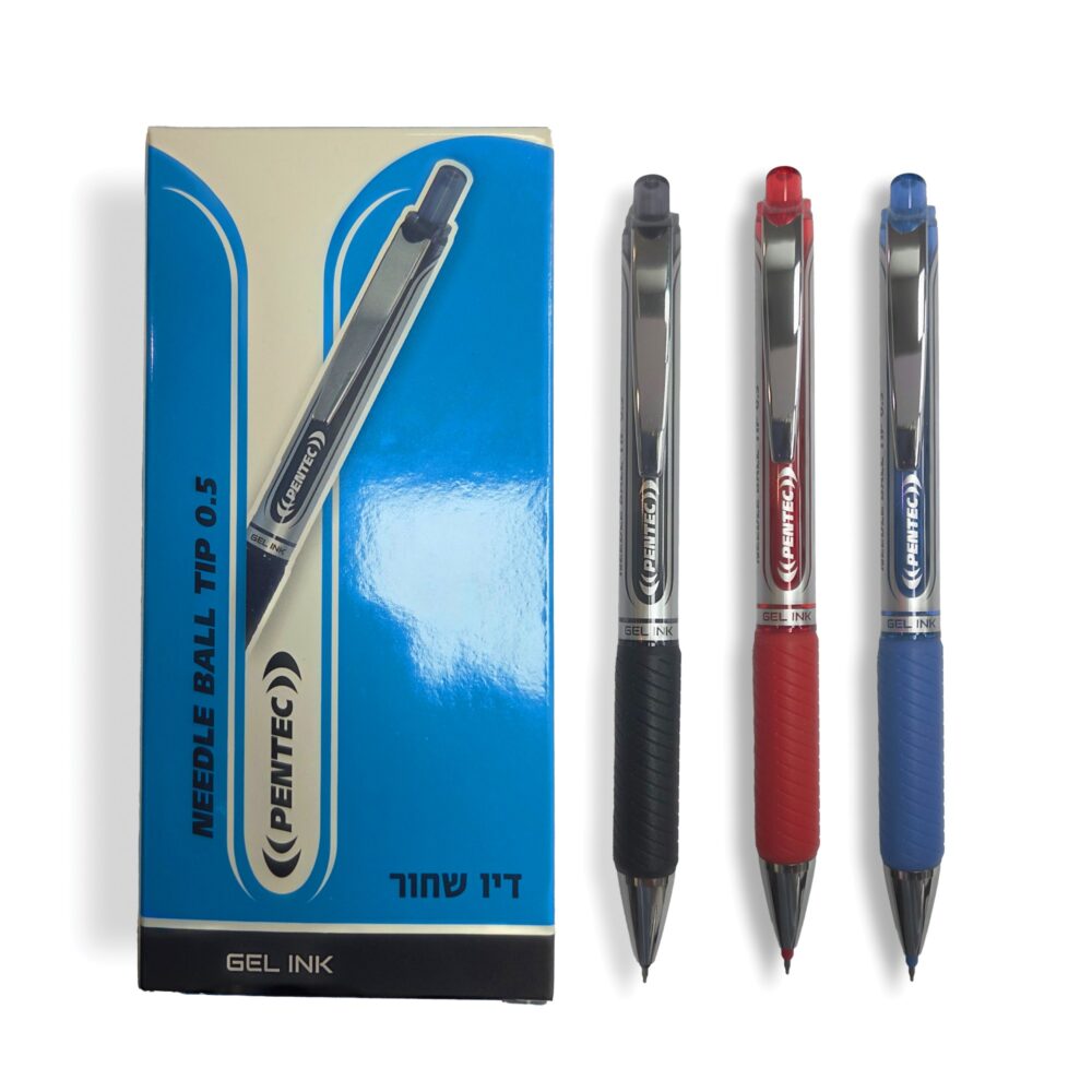 סט 12 עטים ג'ל 0.5 PENTEC
