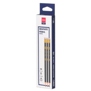 סט 12 עפרונות עם מחק deli