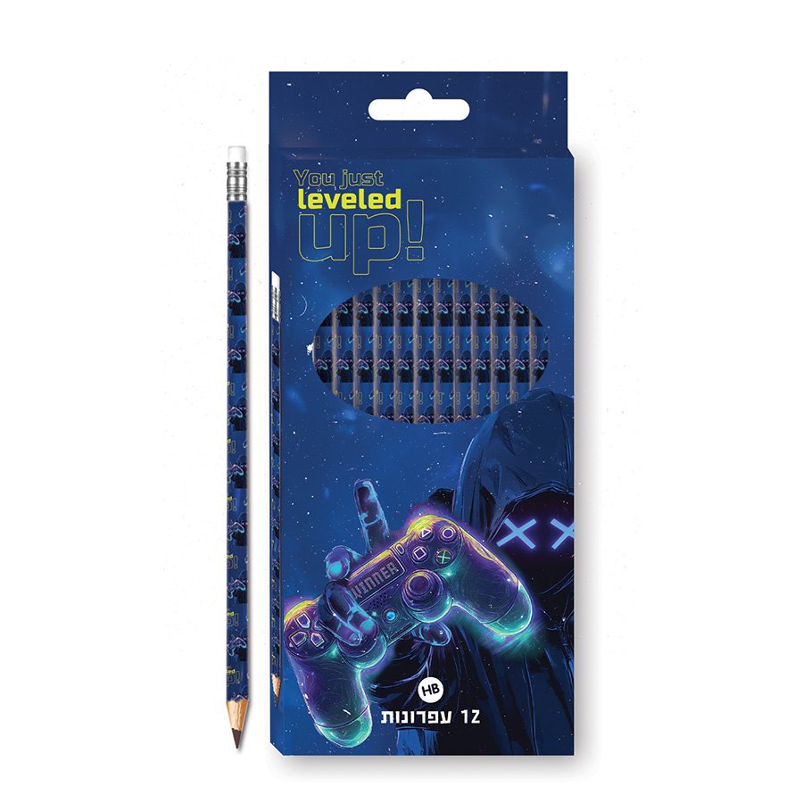 סט 12 עפרונות גיימינג גיימר
