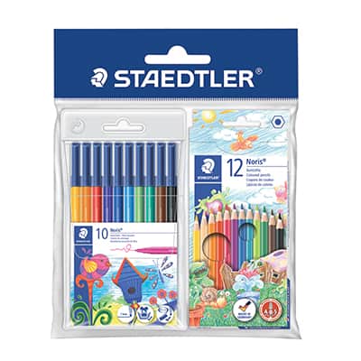 סט 10 טושים+12 עפרונות צבעוניים מולטי מוריס