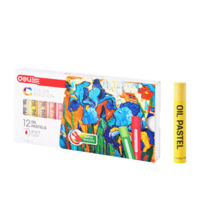 צבעי פסטל שמן 12 יח' deli EC 306