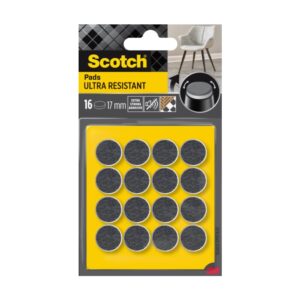 סקוטש רפידות לבד עמידות במיוחד עגולות 17מ"מ 16יח סקוטש רפידות לבד עמידות במיוחד עגולות 17מ"מ 16יח