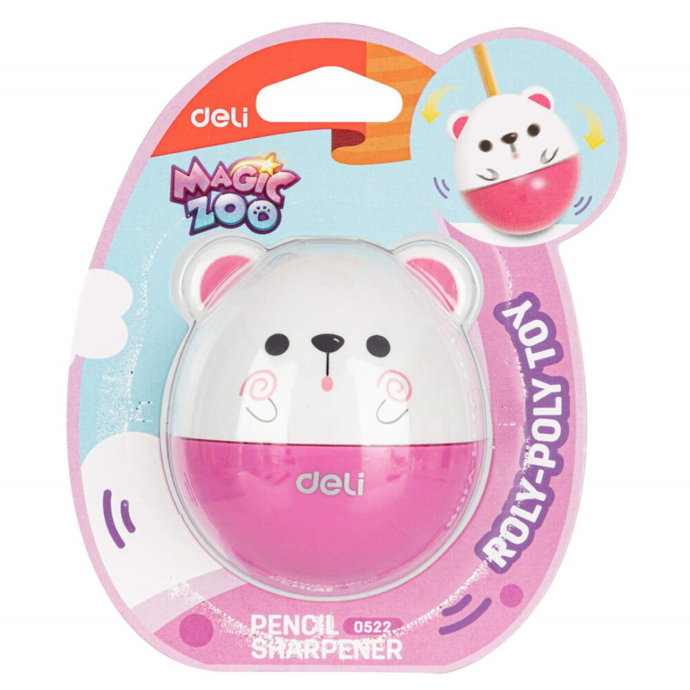 מחדד מיכל חור אחד deli 0522 Magic Zoo מחדד מיכל חור אחד deli 0522 Magic Zoo