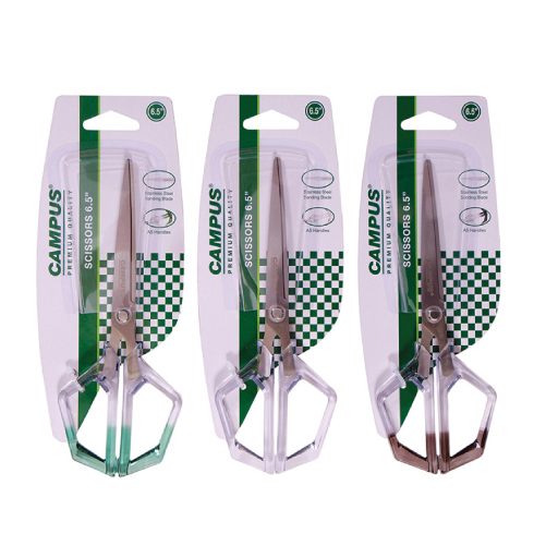 מספריים "6.5 ידית שקופה קמפוס