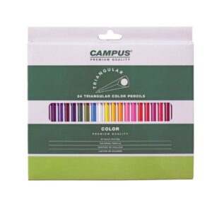סט 24 עפרונות צבעוניים קמפוס