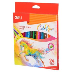 סט 24 עפרונות צבעוניים deli
