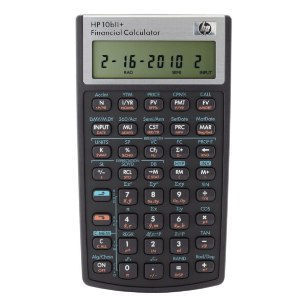 מחשבון פיננסי HP 10bII+