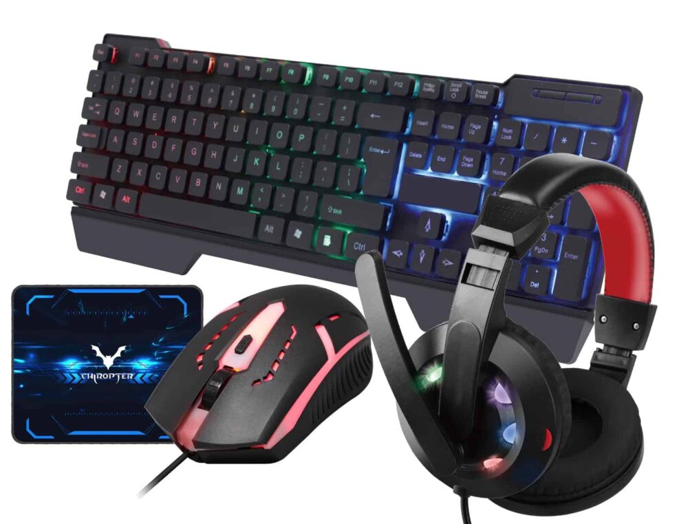 סט גיימינג מקלדת, עכבר ואוזניות Razink R-060
