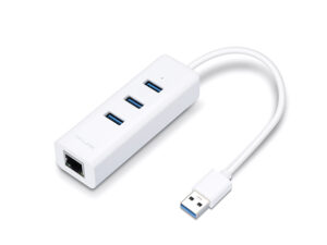 מתאם TP-Link UE330 USB3 to Gigabit Eth & USB Hub
