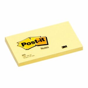 פתקיות דביקות צהובות  76*127 מ"מ Post-it 3M