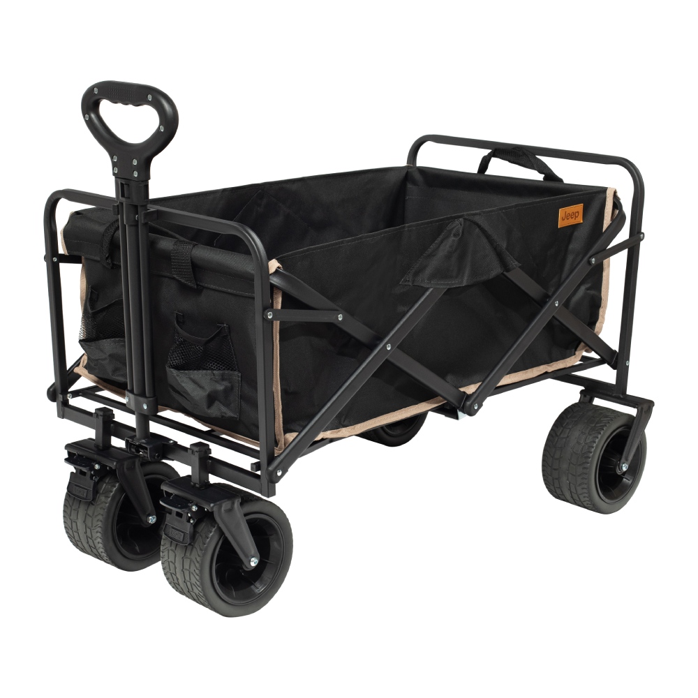 עגלת חוף JEEP EasyGO שחור 100 ליטר עגלת חוף JEEP EasyGO שחור 100 ליטר