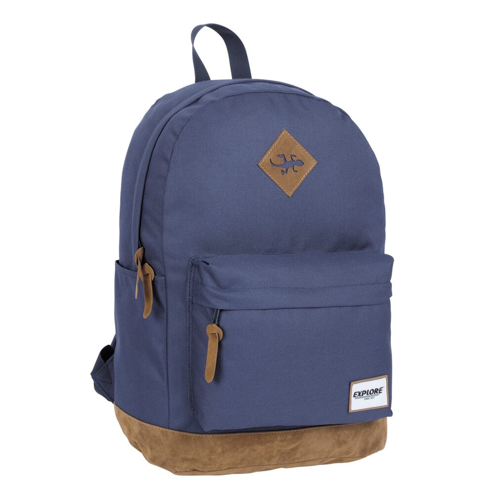 תיק ראלי תחתית עור כחול כהה