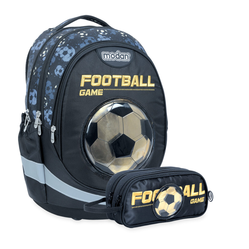 תיק אורטופדי וקלמר כדורגל שחור כדור זהב