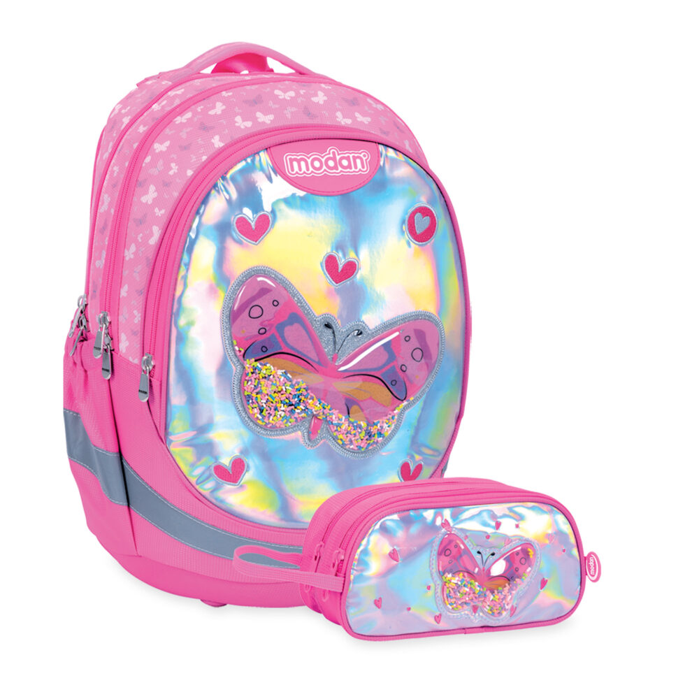 תיק אורטופדי וקלמר פרפר רקע מבריק