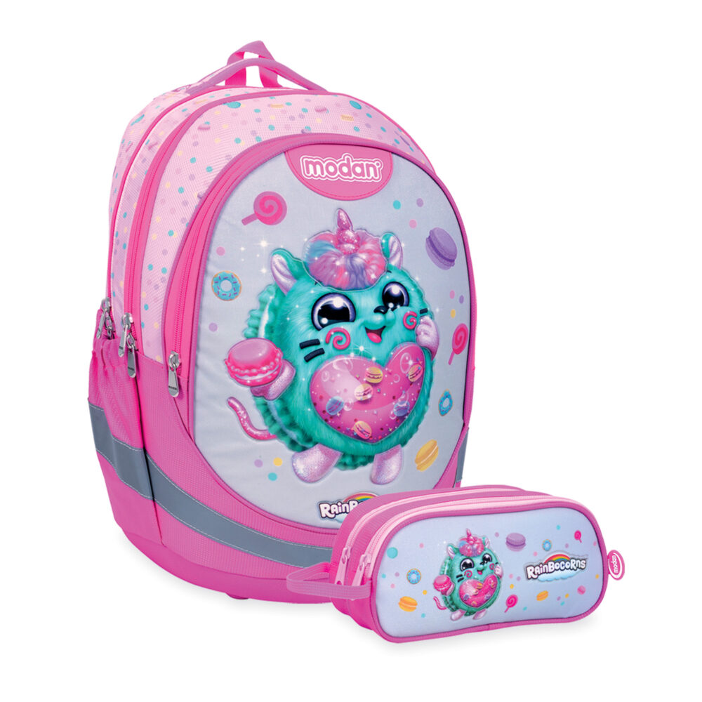 תיק אורטופדי וקלמר ריינבוקורן רקע ורוד יחיד