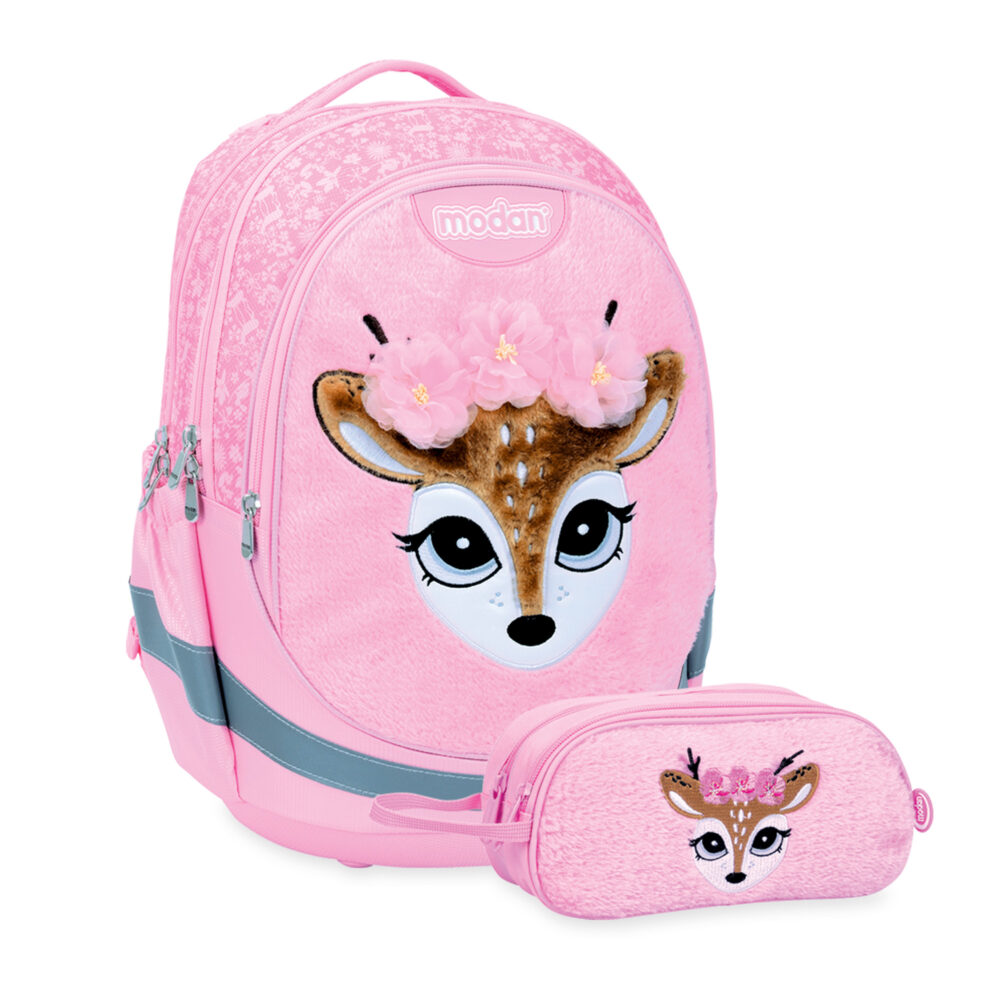 תיק אורטופדי וקלמר במבי רקע פרווה