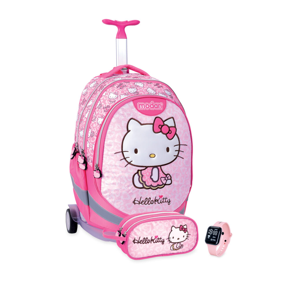 תיק טרולי וקלמר הלו קיטי יושבת