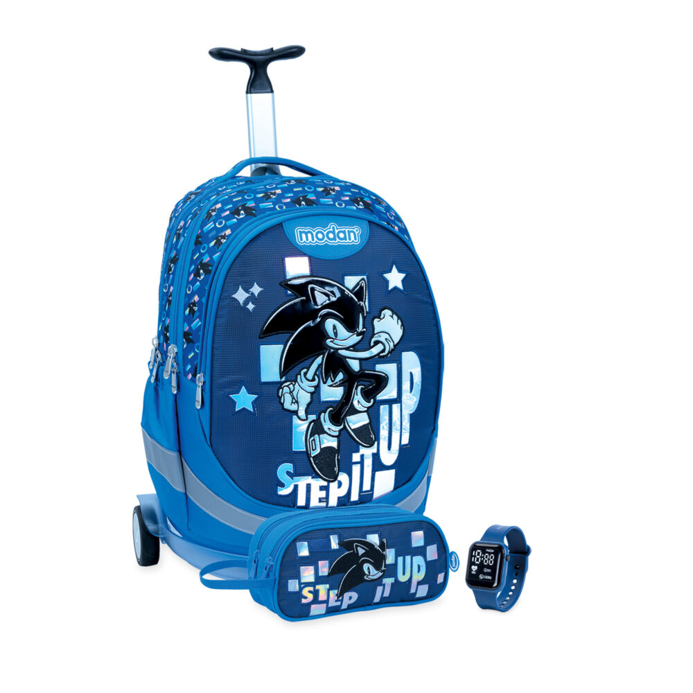 תיק טרולי וקלמר סוניק שחור SET IT UP יחיד