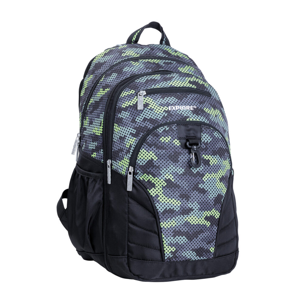 תיק הילה בנים צבעי הסוואה שחור ירוק זית אקספלור