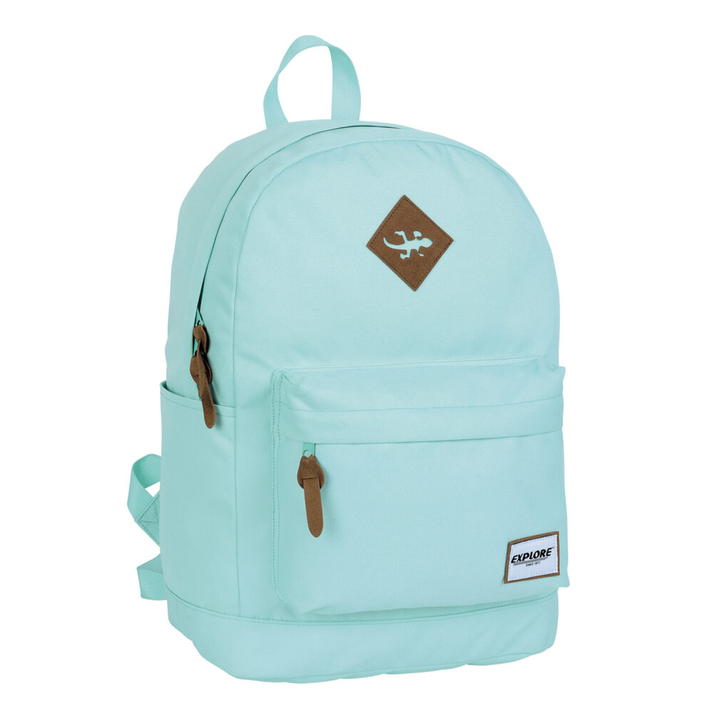 תיק ראלי חלק ירקרק/טורקיז