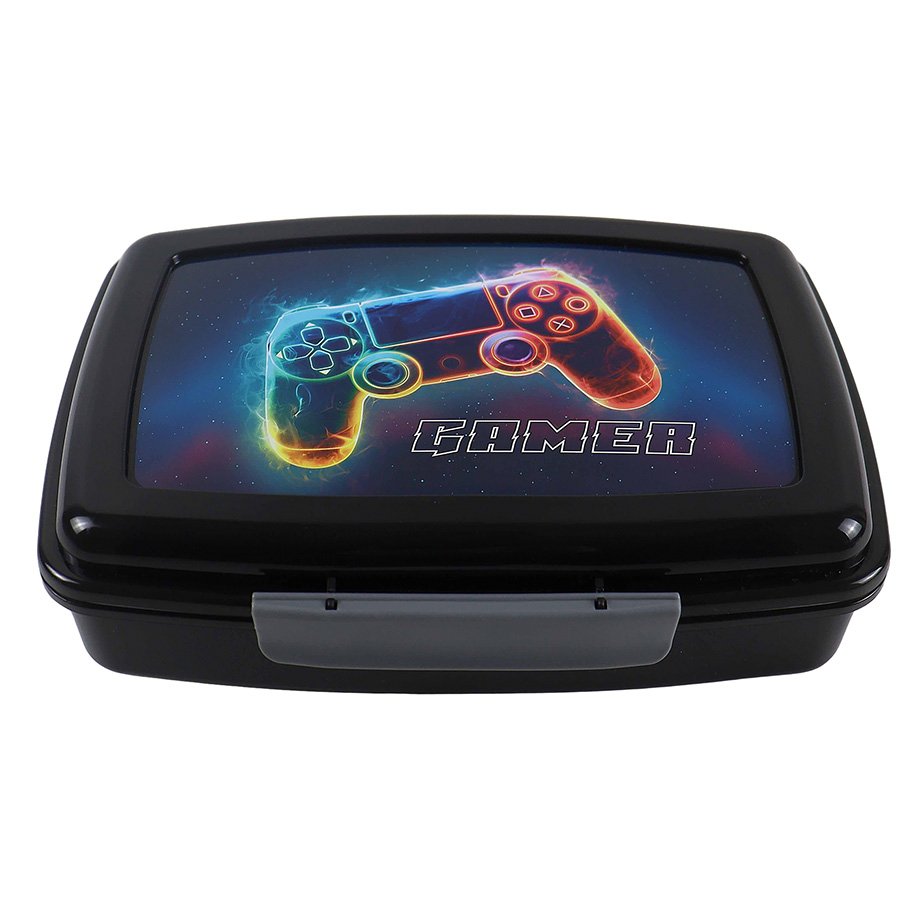 קופסת אוכל מחולקת 2 קליפסים גיימינג גיימר קופסת אוכל מחולקת 2 קליפסים גיימינג גיימר