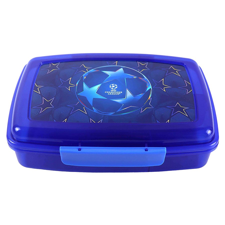 קופסת אוכל מחולקת 2 קליפסים ליגת האלופות